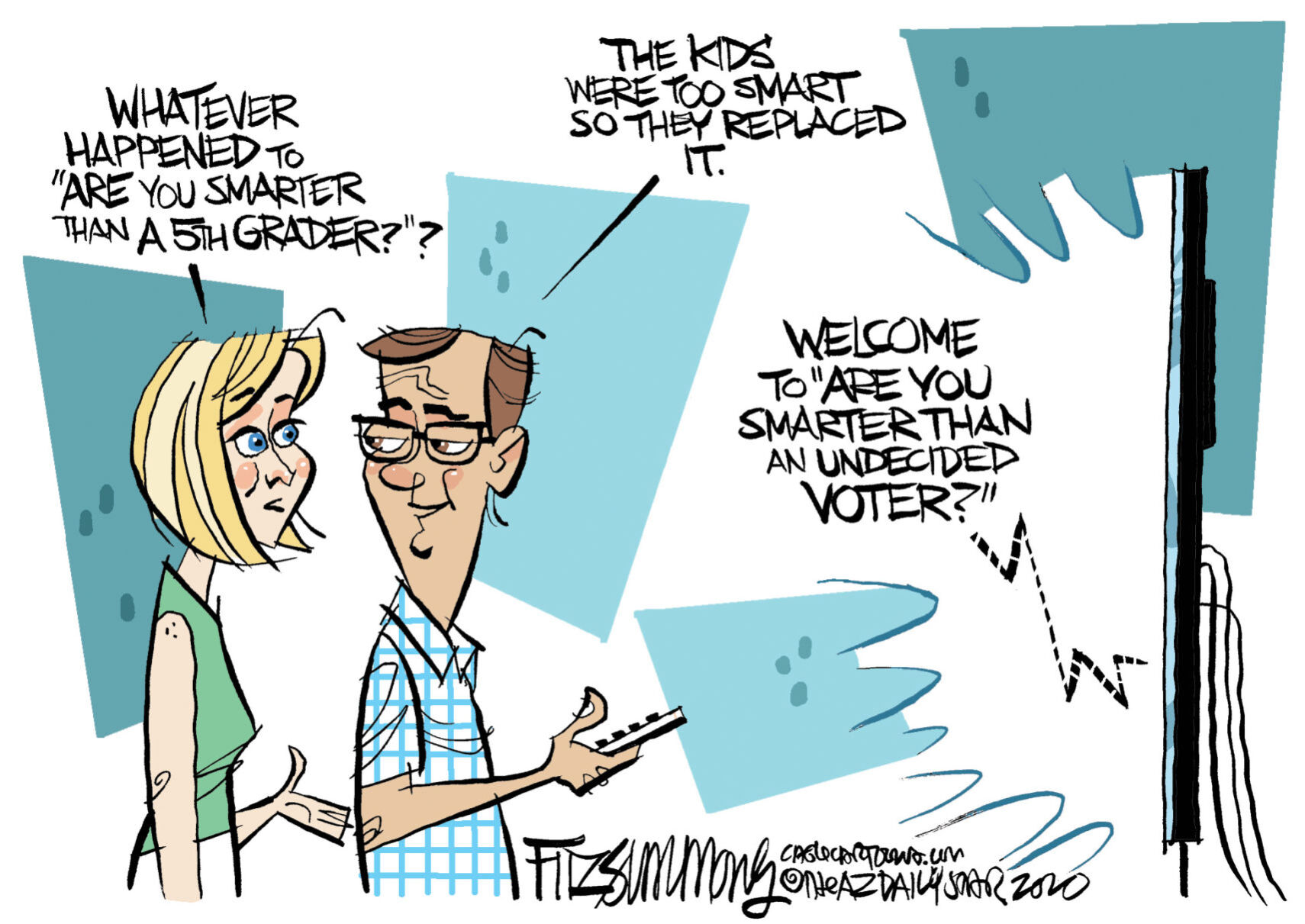 Daily Fitz Cartoon: TV hit